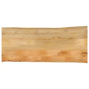 Stalviršis, 140x60x3,8cm, mango masyvas, su gyvu kraštu