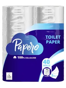 Tualetinis popierius PAPERO, 3 sl., 40 vnt.