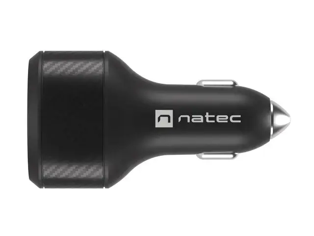 NATEC automobilinis įkroviklis Coney 2x USB 1x USB-C PD 3.0 84W QC3.0