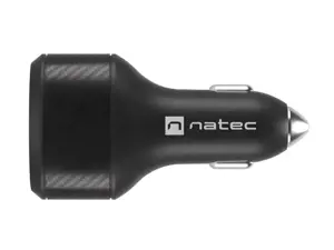 NATEC automobilinis įkroviklis Coney 2x USB 1x USB-C PD 3.0 84W QC3.0