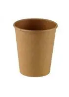 Vienkartiniai popieriniai puodeliai karštiems gėrimams, 250 ml, (pak.- 50 vnt.), rudi