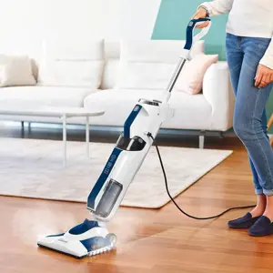 "Polti Vacuum" garų šluota su nešiojamuoju garų valytuvu PTEU0299 Vaporetto 3 Clean_Blue Galingumas 1800 W, vandens bako talpa 0,5 l, balta/mėlyna