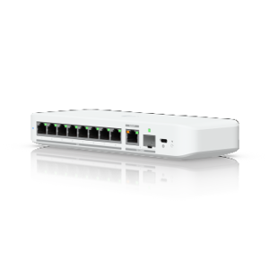 UBIQUITI FLEX 2.5G FLEXIBLE, 8-PORT 2.5 GBE SWITCH WITH A 10 GBE RJ45/SFP+ COMBINATION UPLINK PORT …