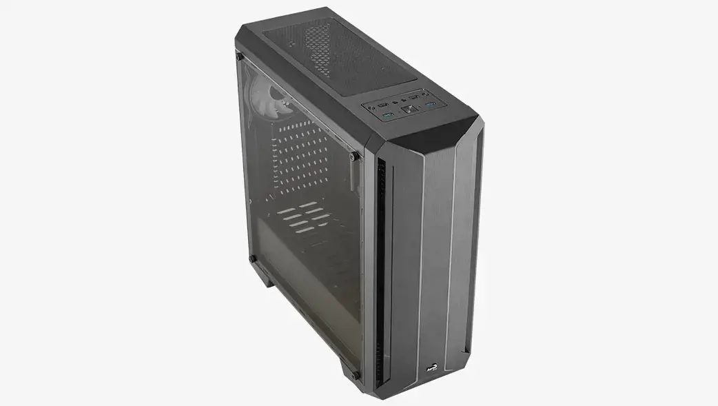 "Aerocool Skyline ARGB", asmeninis kompiuteris, juodas, ATX, micro ATX, Mini-ITX, ABS, SPCC, 15,5 cm, 38 cm