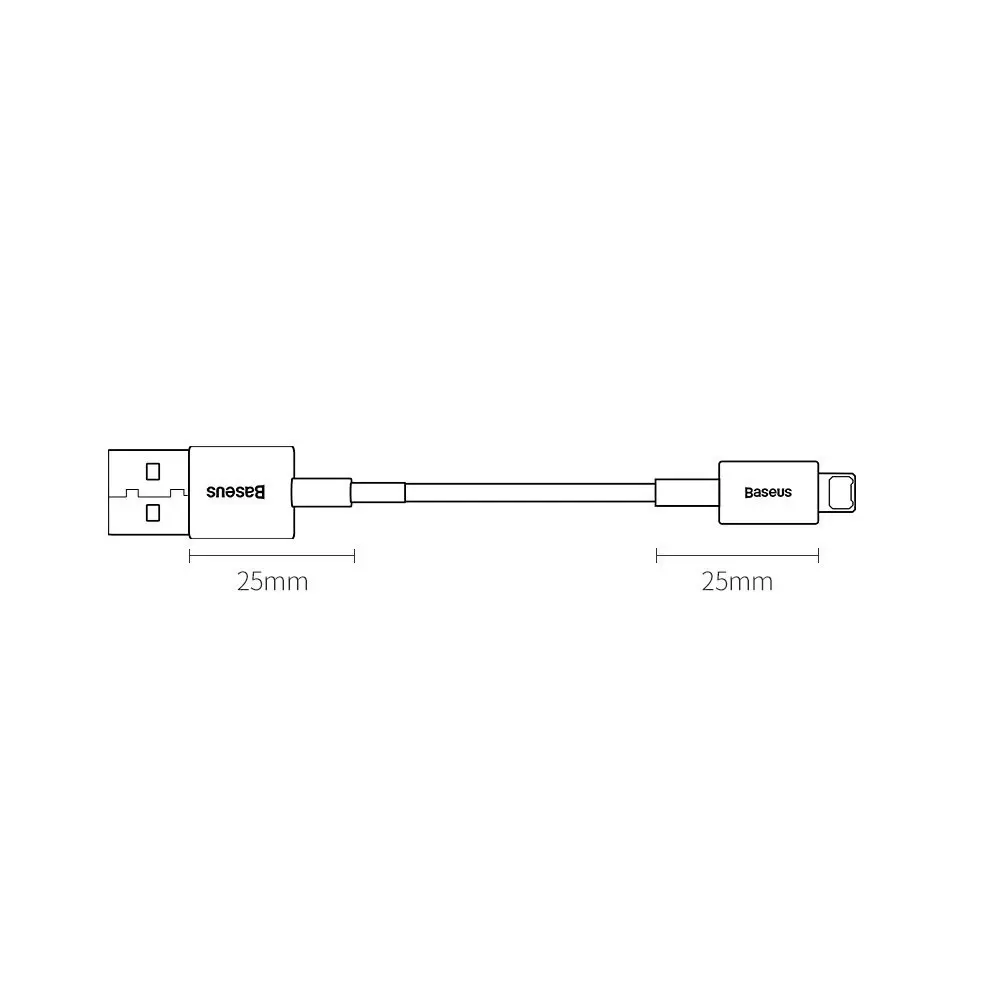 "Baseus Superior" USB - "Lightning" laidas 2,4A 1 m, baltas ( baltas)