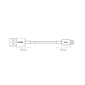 "Baseus Superior" USB - "Lightning" laidas 2,4A 1 m, baltas ( baltas)
