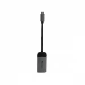 Verbatim 49143, 0.1 m, USB Type-C, HDMI, Male, Female, Straight