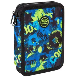 Forminis dviejų skyrių penalas su priedais CoolPack Jumper XL Football Green