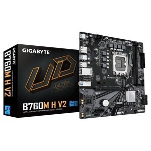 GIGABYTE B760M H V2 Motherboard - Supports Intel Core 14th Gen CPUs, 5+1+1 Phases Digital VRM, up t…
