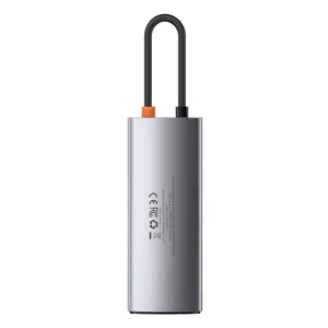 Baseus Metal Gleam 6in1 multifunctional HUB USB Type C - USB Type C Power Delivery 100 W | HDMI 4K 30 Hz | 3x USB 3.2 Gen 1 | RJ45 1 Gbps (CAHUB-CW0G)