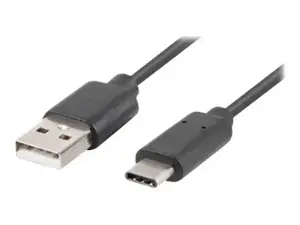 LANBERG CA-USBO-31CU-0018-BK Lanberg USB-C(M)->A(M) 3.1 1.8M juodos spalvos kabelis