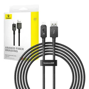 "Baseus" USB-IP greitojo įkrovimo kabelis 2,4 A, 2 m (juodas)