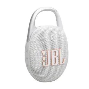 JBL Clip 5 Nešiojama garso kolonėlė, Bluetooth, Balta