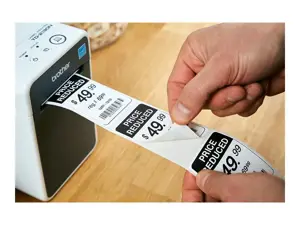 Brother TD-2125NWB, Direct thermal, 203 x 203 DPI, 152.4 mm/sec, Wired, Black, White