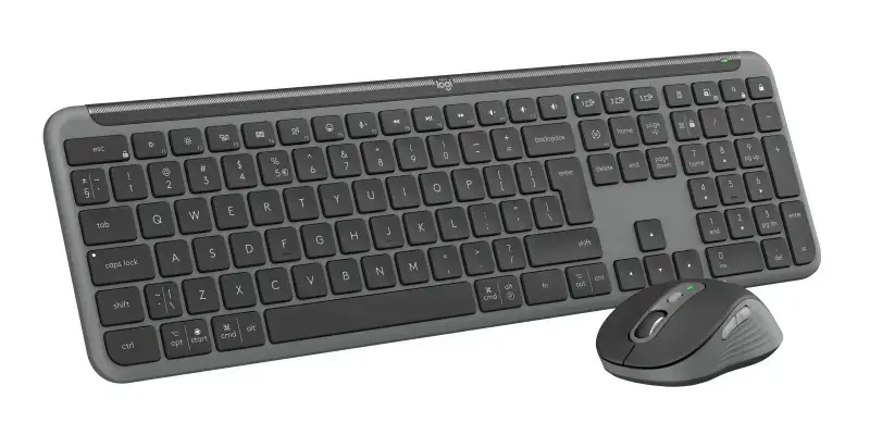 Logitech Signature Slim Combo MK950 for Business Belaidė klaviatūra + pelė, US Int, Graphite