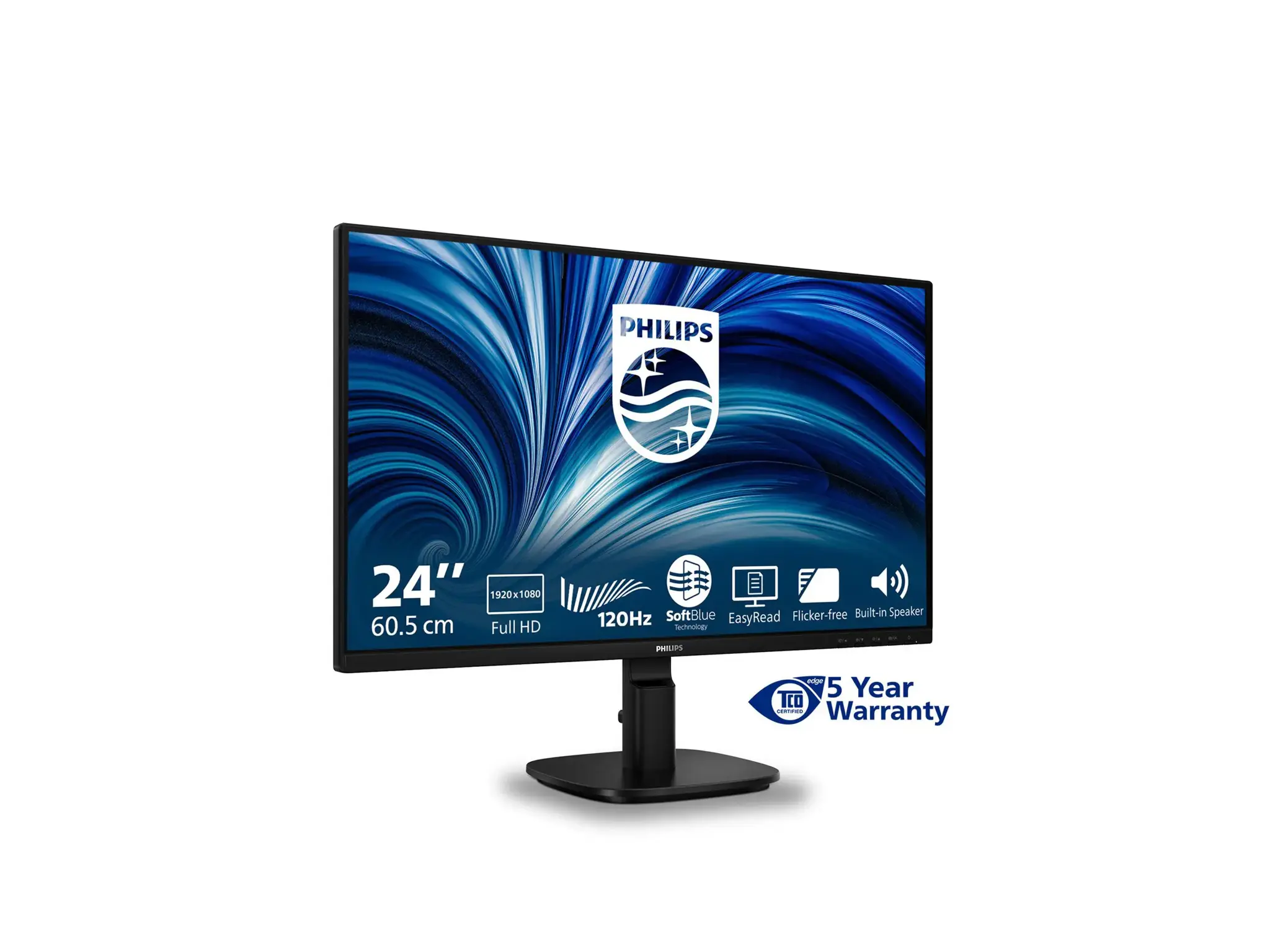 Philips | 24B2N2200/00 | 24 " | IPS | 16:9 | 120 Hz | 4 ms | 1920 x 1080 pixels | 300 cd/m² | HDMI ports quantity 1 | Black
