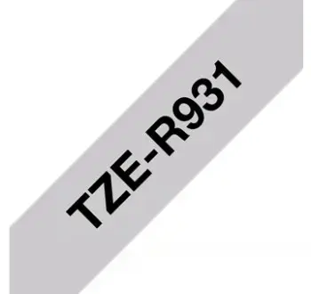 Brother TZE-R931, Black on silver, TZe, Silver, China, 5 year(s), Brother