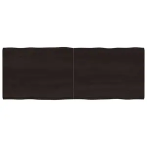 Stalviršis, tamsiai ruda, 160x60x(2-4) cm, medienos masyvas