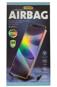 LCD apsauginis stikliukas 18D Airbag Shockproof Apple iPhone 15 Pro Max juodas