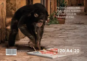 Piešimo sąsiuvinis, A4, 20 lapų.