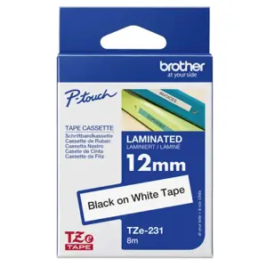 OEM Brother TZe-231 balta/juoda (TZE231) 12 mm x 8 m