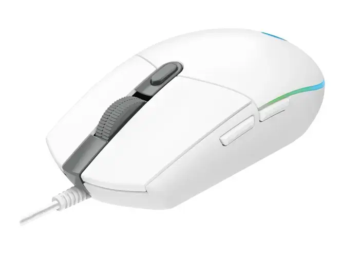 LOGITECH G203 LIGHTSYNC žaidimų pelė balta