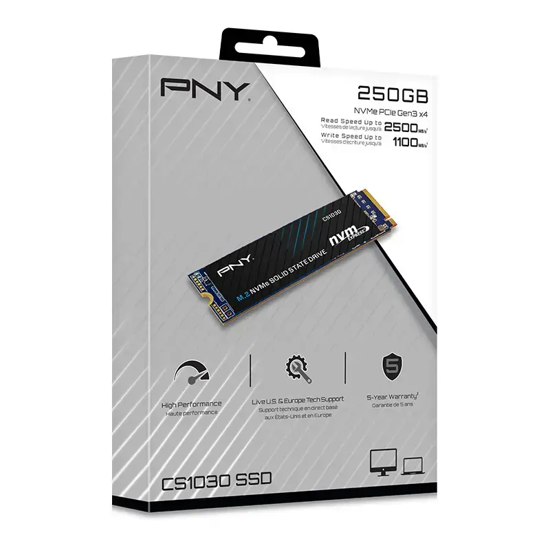SSD diskas PNY M280CS1030-256-BLK 250 GB, M.2, PCI Express 3.0