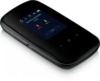 Zyxel LTE2566-M634, "Wi-Fi 5" (802.11ac), dviejų dažnių (2,4 GHz / 5 GHz), 3G, 4G, juodas, nešiojamasis maršrutizatorius