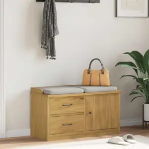 Prieškambario suoliukas SANDNES 87x40x50 pušies masyvo