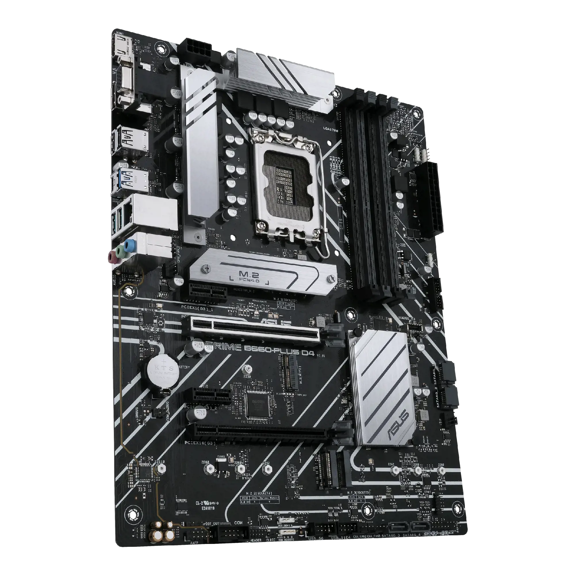 ASUS PRIME B660-PLUS D4, "Intel", LGA 1700, "Intel® Celeron®", "Intel® Core™ i3", "Intel® Core™ i3", "Intel® Core™ i5", "Intel® Core™ i7", "Intel® Core™ i9",..., LGA 1700, DDR4-SDRAM, 128 GB