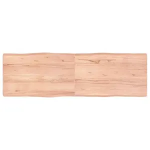 Stalviršis, šviesiai rudas, 160x50x(2-6) cm, medienos masyvas
