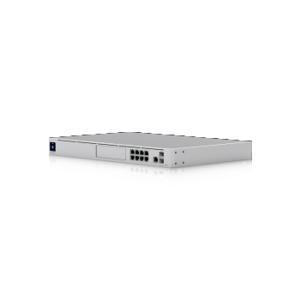 1U stovo tipo 10 Gb/s "UniFi" daugiafunkcinė sistema su 3,5" HDD išplėtimo funkcija ir 8 prievadų jungikliu