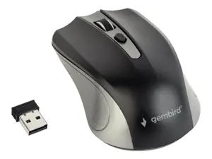 GEMBIRD MUSW-4B-04-GB Gembird Belaidė optinė pelė MUSW-4B-04-GB, 1600 DPI, nano USB, kosminės pilkos/juodos spalvos