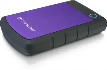 TRANSCEND 4TB StoreJet 25H3 USB 3.0 2.5 guminis korpusas su apsauga nuo smūgių Violetinė