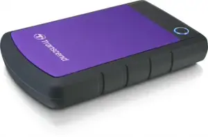 TRANSCEND 4TB StoreJet 25H3 USB 3.0 2.5 guminis korpusas su apsauga nuo smūgių Violetinė