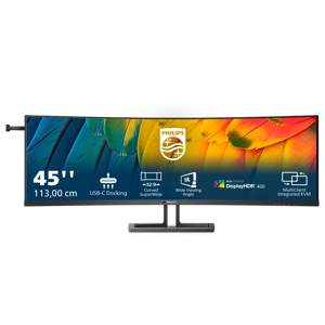 PHILIPS 44,5 colių 5120x1440 VA lenktas monitorius