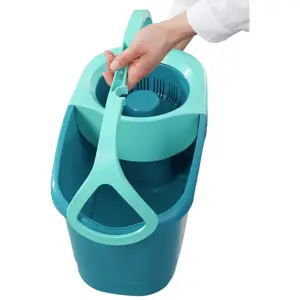 LEIFHEIT Clean Twist Mop Ergo mobili šlavimo sistema / kibiras Vienas bakas Mėlyna