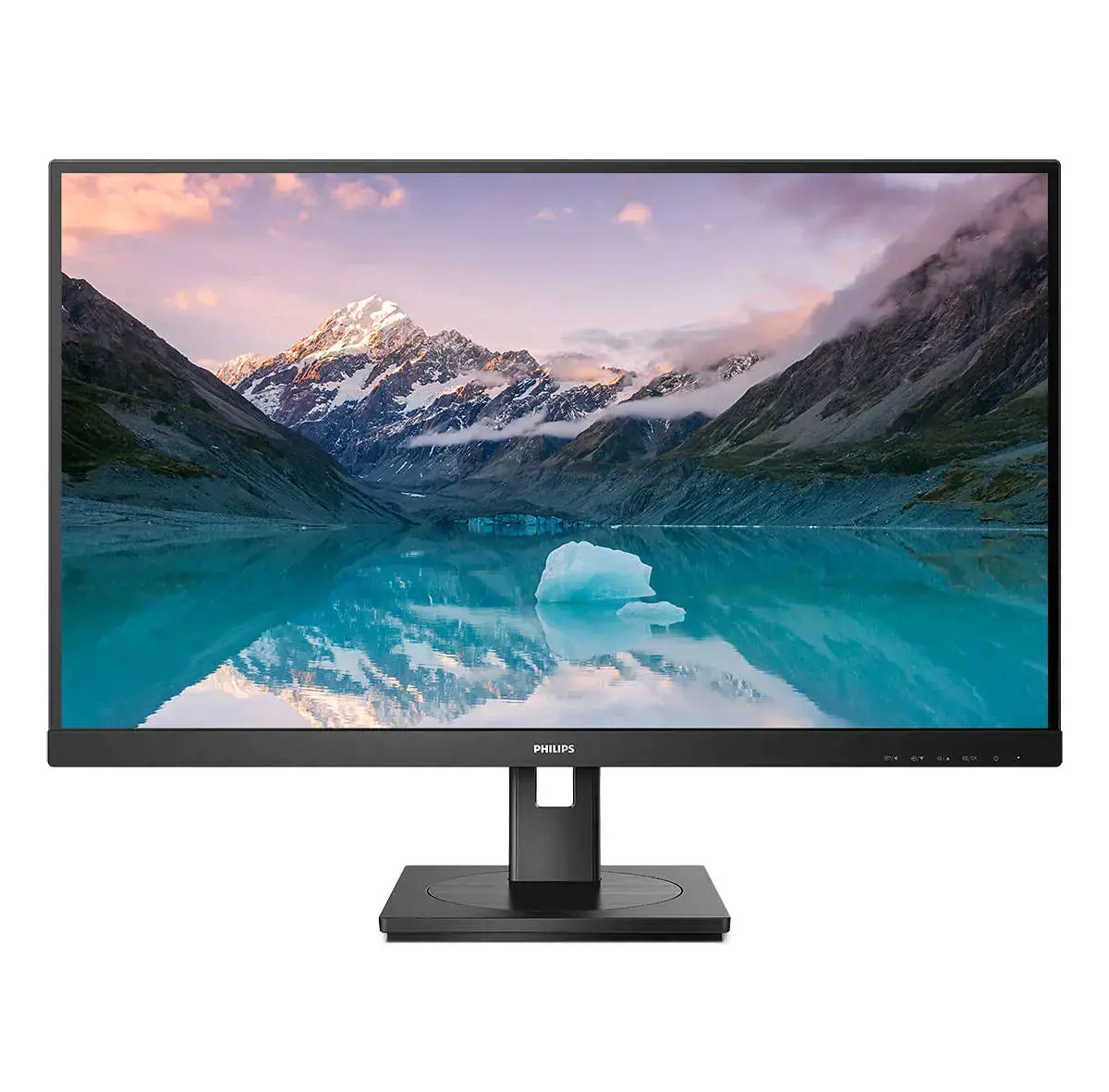 PHILIPS 27 colių 2560x1440 VA plokščias 300cd/m2 4 ms GtG 75Hz USB HUBAS Garsiakalbiai DP HDMI H/A 130 MM Pivot TCO 9 SLINE