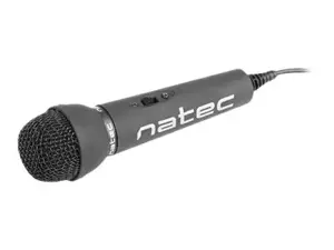 NATEC NMI-0776 "Natec" mikrofono pridėtinis juodos spalvos mini lizdas 3,5 mm mažo triukšmo, visur esantis mikrofonas