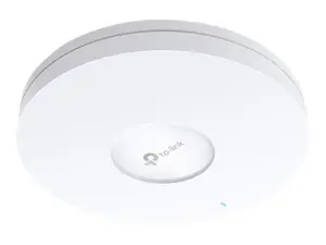 TP-Link AX1800 belaidis dviejų juostų lubinis prieigos taškas, 1775 Mbit/s, 574 Mbit/s, 1201 Mbit/s, 1000 Mbit/s, 2,4-5 GHz, IEEE 802.11a, IEEE 802.11ac, IEEE 802.11ax, IEEE 802.11b, IEEE 802.11g, IEEE 802.11n, IEEE 802.11n