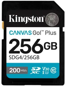 KINGSTON 256GB UHS-I SD Memory Card (Class 10, U3, V30)