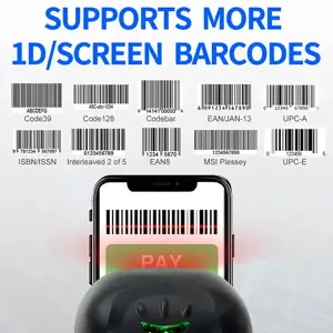 QOLTEC 50866 Brūkšninių kodų skaitytuvas 1D CCD USB juodas