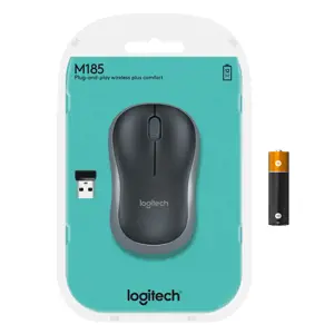 LOGITECH M185 belaidė pelė - SWIFT GREY - EER2