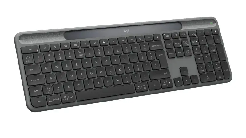 Logitech Signature Slim Solar+ K980 Belaidė klaviatūra, RF Wireless+Bluetooth, US Int, Graphite