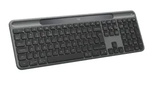 Logitech Signature Slim Solar+ K980 Belaidė klaviatūra, RF Wireless+Bluetooth, US Int, Graphite