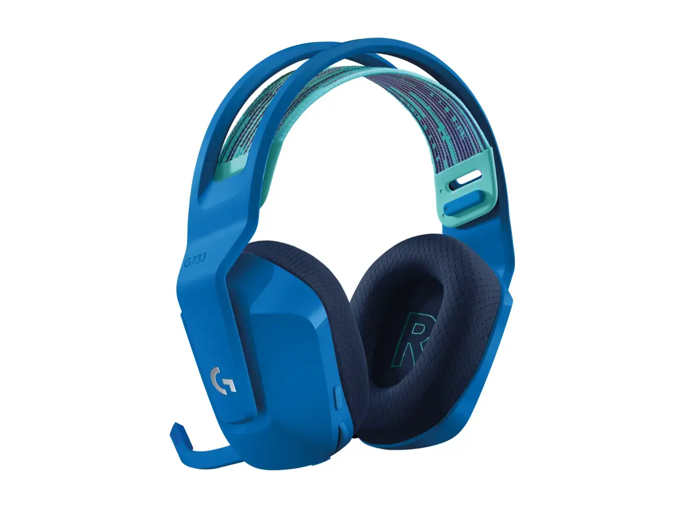 LOGITECH G733 LIGHTSPEED belaidės RGB žaidimų ausinės - mėlynos spalvos