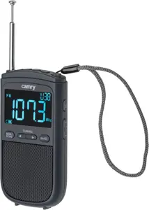 Camry | Portable mini radio | CR 1905 | Alarm function | Black