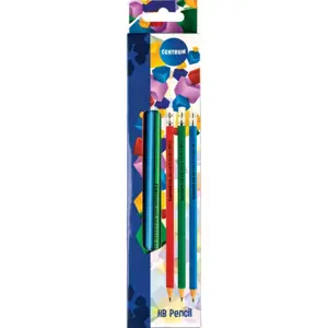 Pencil HB sharpened, with eraser, plastic