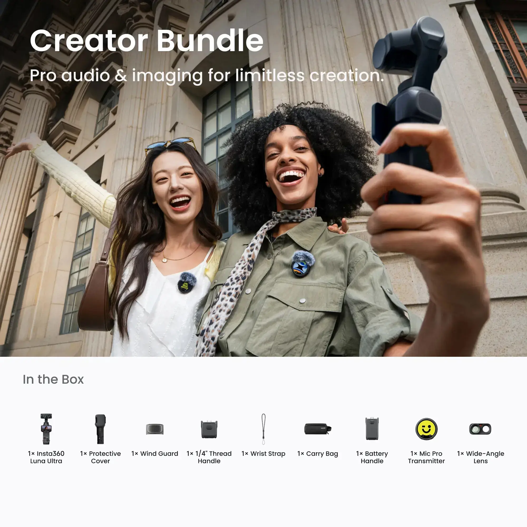 Insta360 Luna Ultra Creator Bundle, cosmic black