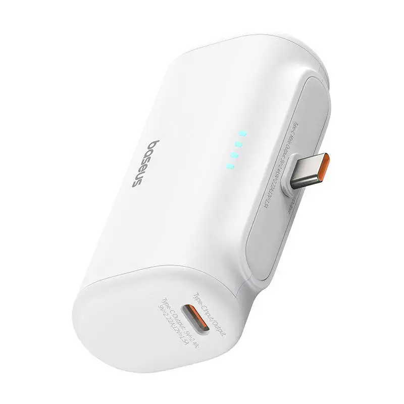 Powerbank Baseus Compact 5000mAh, 20W, USB-C (biały)